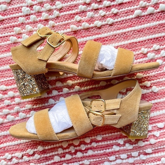 For Love & Lemons x Marais Collab Jardin Glitter‎ Heels Size 10 - Picture 5 of 11